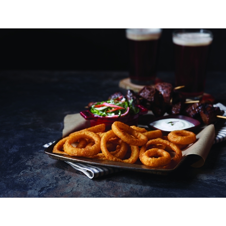 BREW CITY BEER-BATTERED THIN-CUT ONION RINGS