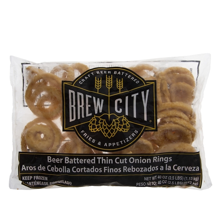 BREW CITY BEER-BATTERED THIN-CUT ONION RINGS