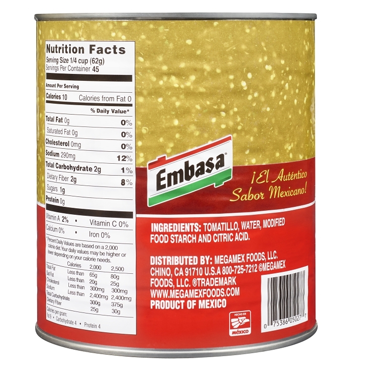 EMBASA CRUSHED TOMATILLOS