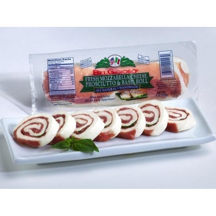 BELGIOIOSO MOZZARELLA AND PROSCIUTTO BASIL SNACK