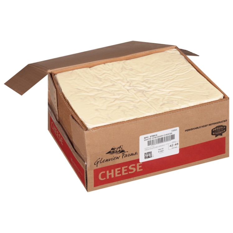 GLENVIEW FARMS MILD WHITE CHEDDAR CHEESE BLOCK