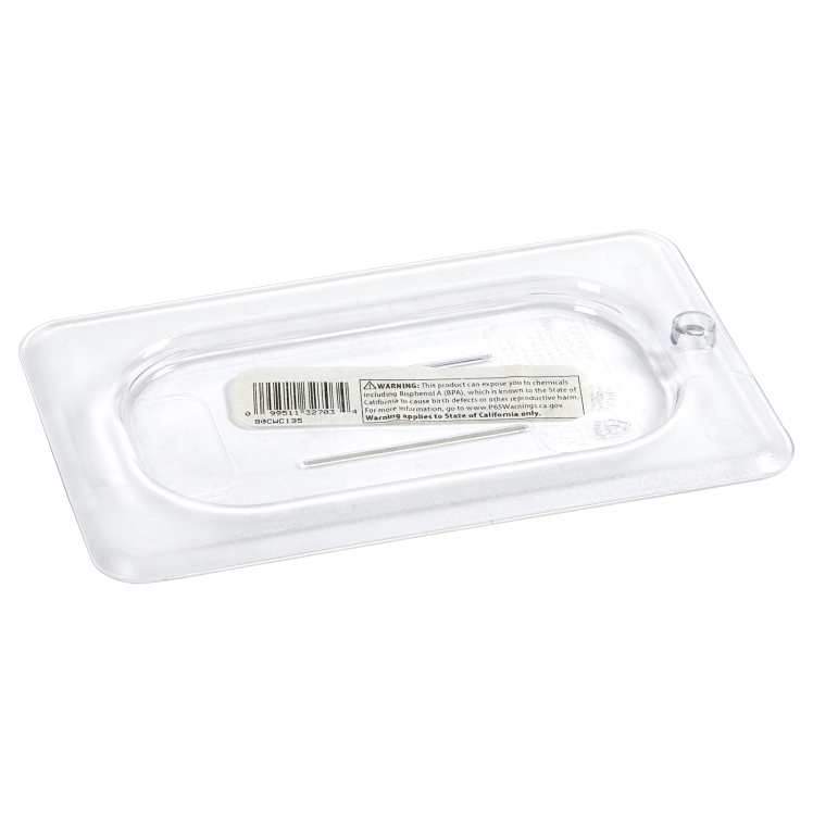 CAMBRO FOOD PAN LID CLEAR NINTH SIZE SOLID