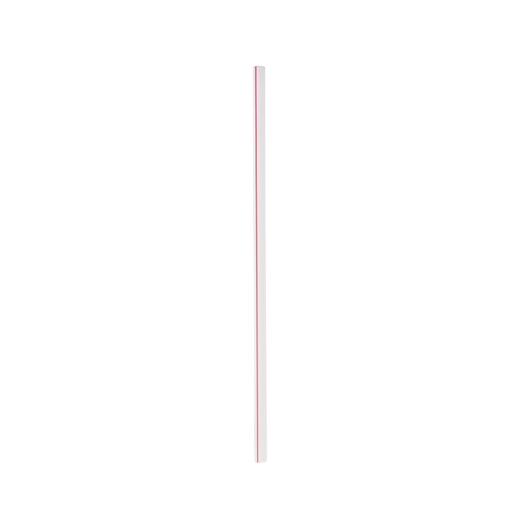 PRIME SOURCE RED/WHITE 7.75 INCH PAPER WRAP STRAW