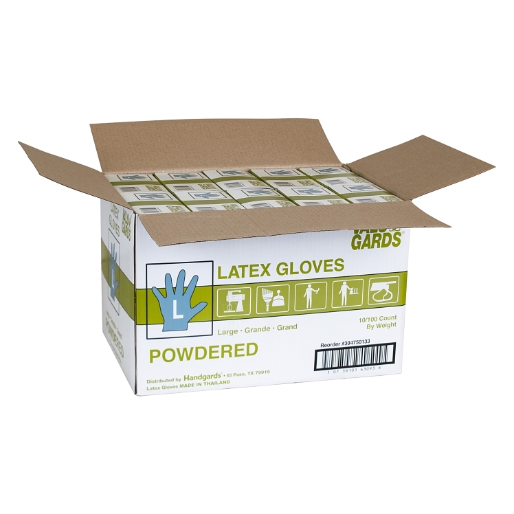 VALU GARDS LARGE POWDERED LATEX GLOVES