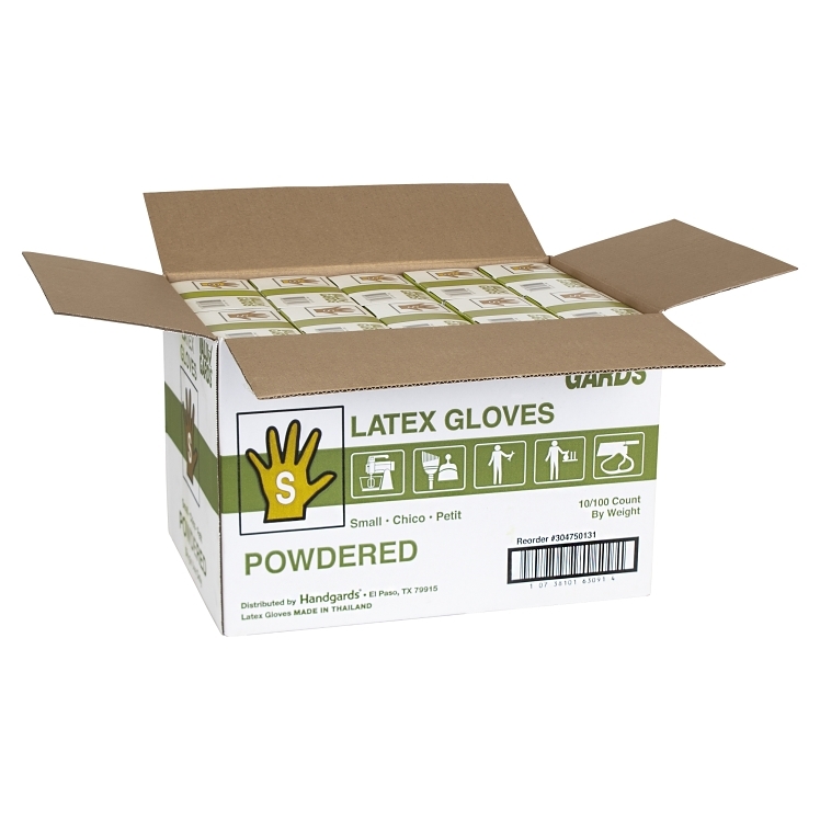 VALUGARDS SMALL POWDERED LATEX GLOVES