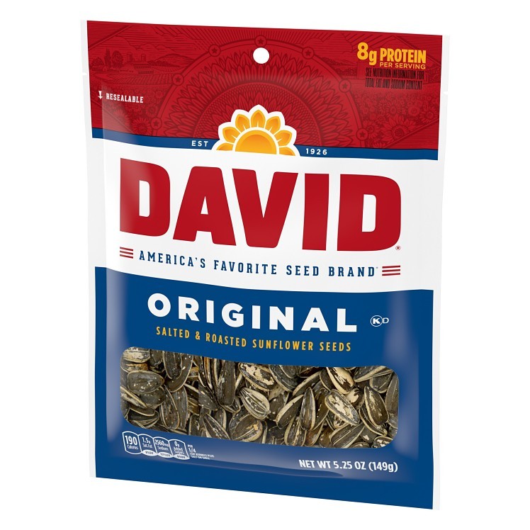 ORIGINAL DAVID & SON SUNFLOWER SEEDS CLIP STRIP