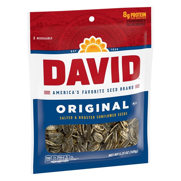 ORIGINAL DAVID & SON SUNFLOWER SEEDS CLIP STRIP