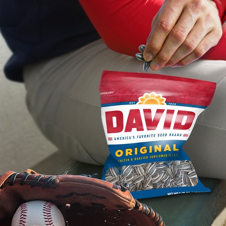 ORIGINAL DAVID & SON SUNFLOWER SEEDS CLIP STRIP