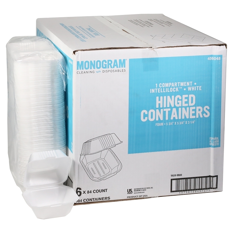 MONOGRAM CONTAINER, FOAM 5.75 X 5.75 1 COMPARTMENT