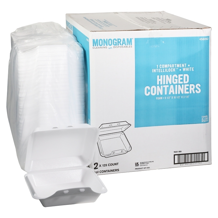 MONOGRAM CONTAINER 9.5X10.5 1 COMPARTMENT