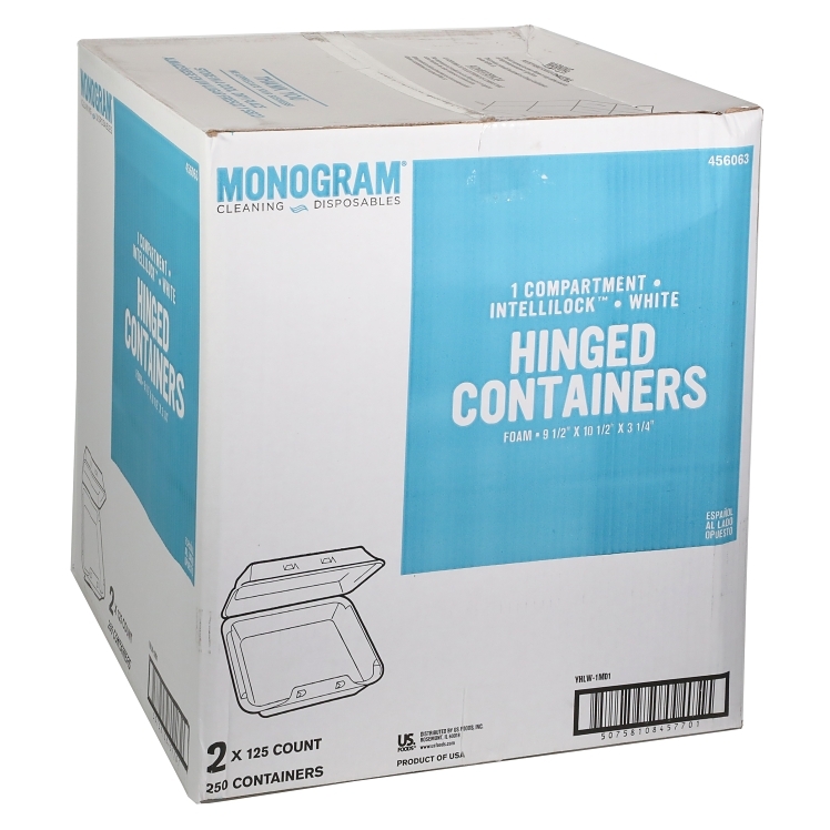 MONOGRAM CONTAINER 9.5X10.5 1 COMPARTMENT