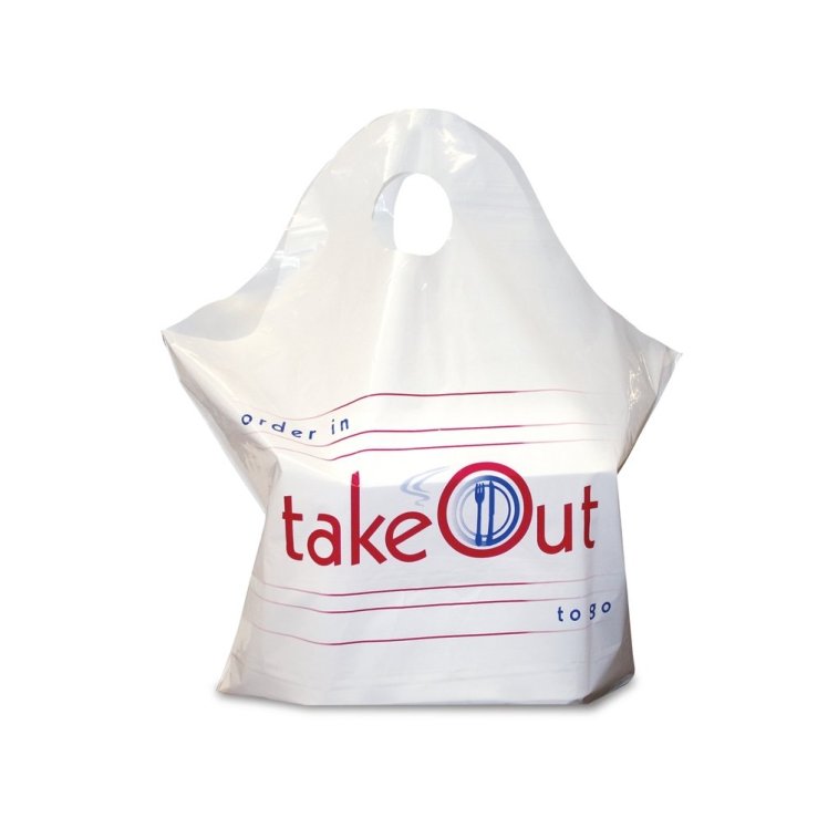 ROYAL PAPER BAG, CHECKOUT 19 X 19 X 9.5 PLASTIC WHITE