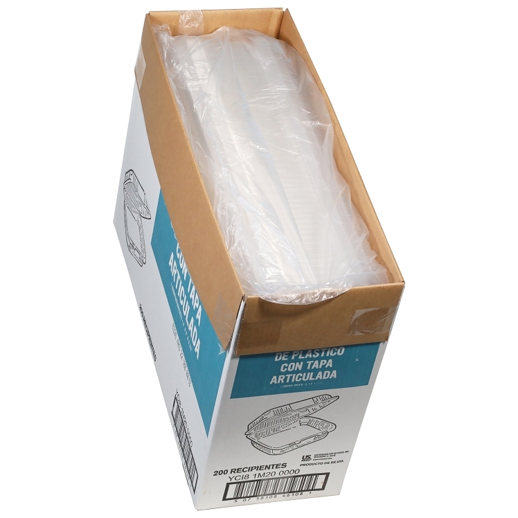 MONOGRAM 1 COMPARTMENT 8X8 INCH PLASTIC CONTAINER