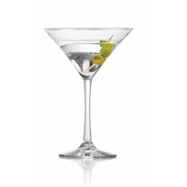 LIBBEY GLASS MARTINI GLASS 8 OUNCE VINA CLEAR