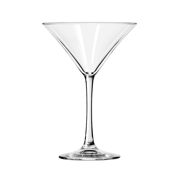 LIBBEY GLASS MARTINI GLASS 8 OUNCE VINA CLEAR