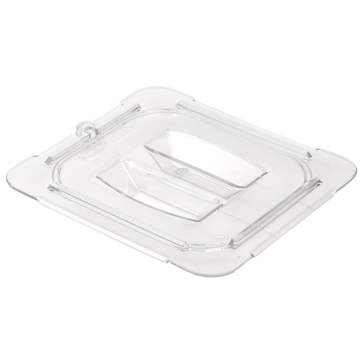 Superior 1/6 size Clear Plastic Univeral Food Pan Lid Cover