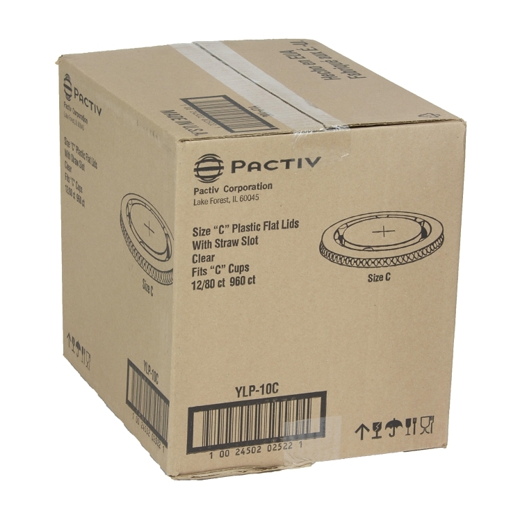 PACTIV FLAT STRAW LID FOR 9-10 OUNCE CUP