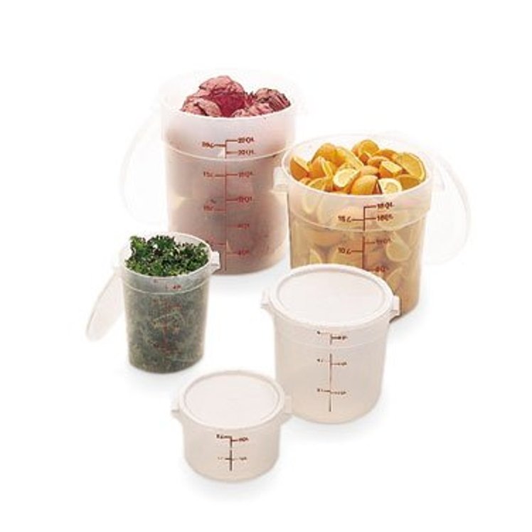 CAMBRO CONTAINER ROUND TRANSLUCENT 8 QUART