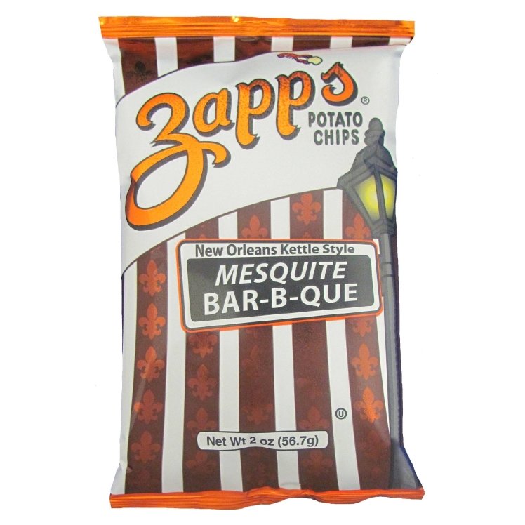 ZAPP'S BBQ MESQUITE POTATO CHIP BAG