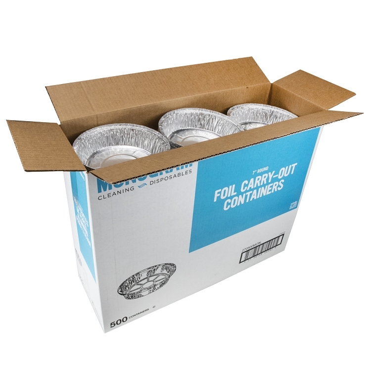 MONOGRAM 7IN 1 COMPARTMENT ROUND FOIL CONTAINER