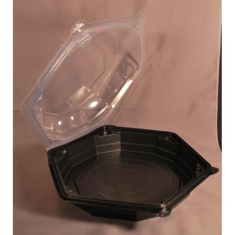 MONOGRAM CONTAINER, PLASTIC 9 HEX 1 COMPARTMENT
