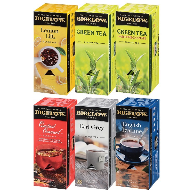 BIGELOW TEAS TEA BAG HOT ASSORTED ENVELOPES CAFFEINATED