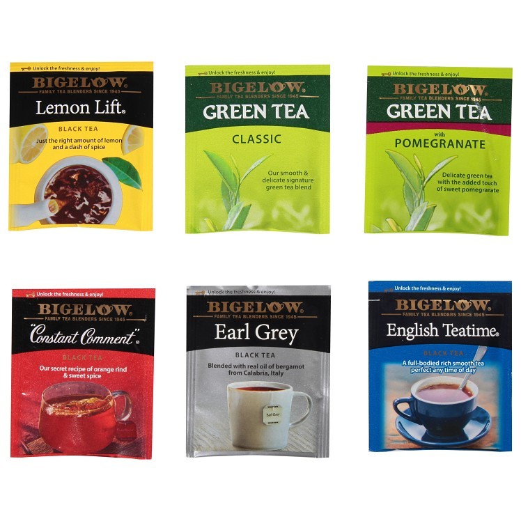 BIGELOW TEAS TEA BAG HOT ASSORTED ENVELOPES CAFFEINATED