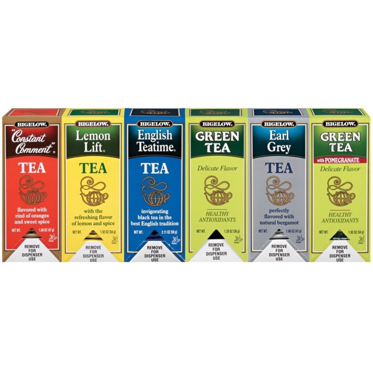BIGELOW TEAS TEA BAG HOT ASSORTED ENVELOPES CAFFEINATED