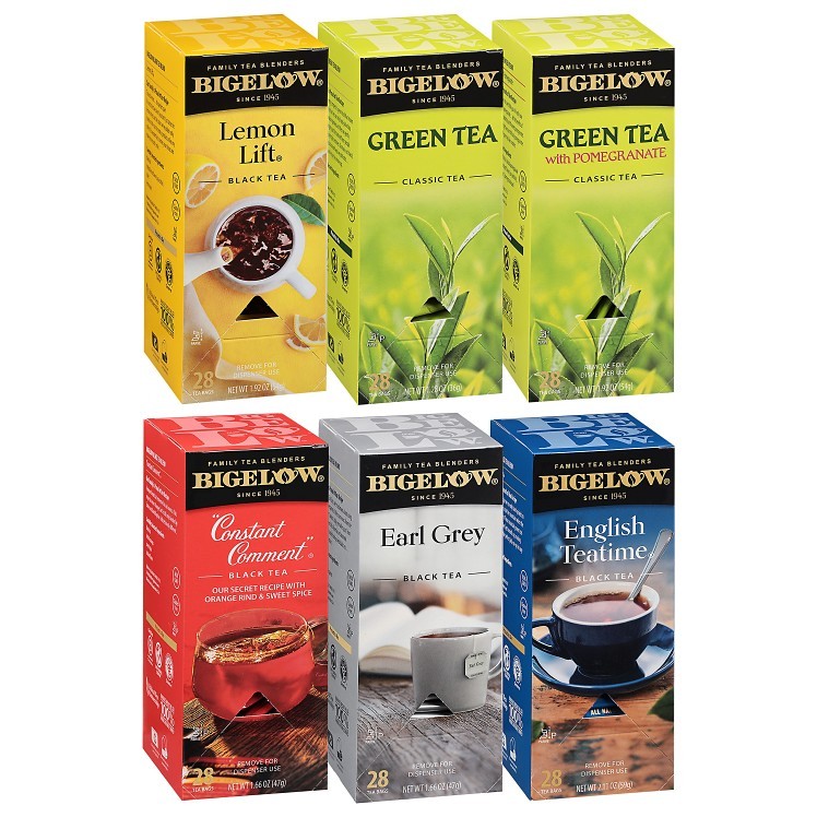 BIGELOW TEAS TEA BAG HOT ASSORTED ENVELOPES CAFFEINATED