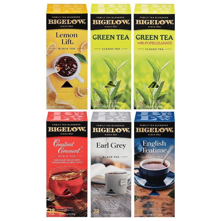 BIGELOW TEAS TEA BAG HOT ASSORTED ENVELOPES CAFFEINATED
