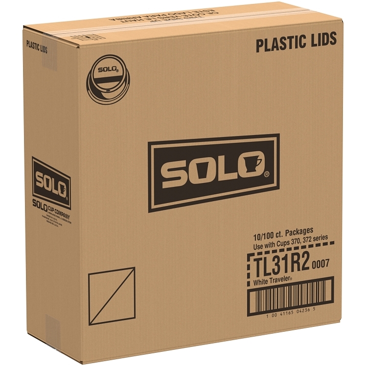 SOLO DART HOT CUP LID WHITE TL31R FOR 10 OUNCE CUPS