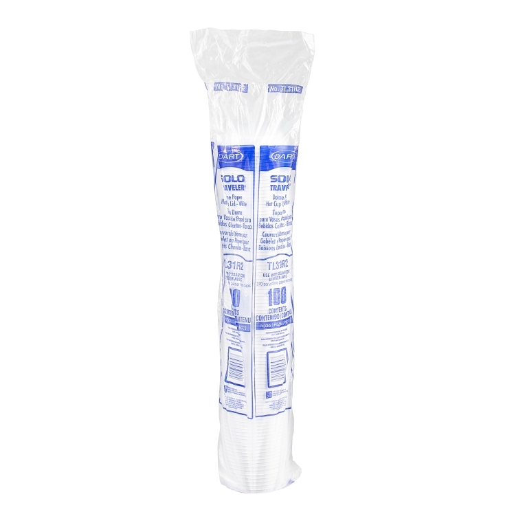 SOLO DART HOT CUP LID WHITE TL31R FOR 10 OUNCE CUPS