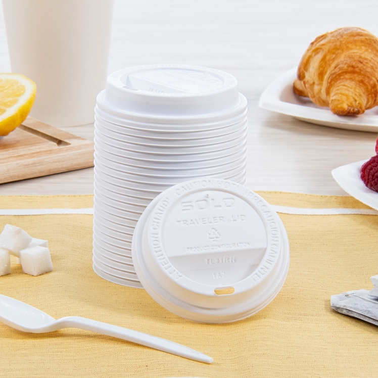 SOLO DART HOT CUP LID WHITE TL31R FOR 10 OUNCE CUPS