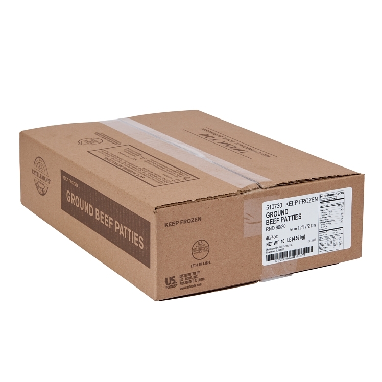 CATTLEMAN'S SELECTION 4/1 BEEF PATTIES 80% LEAN