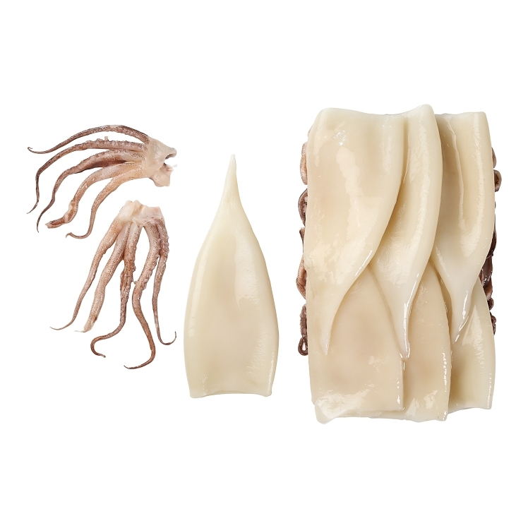 PANAPESCA CALAMARI 8-12 INCH TUBES & TENTACLES