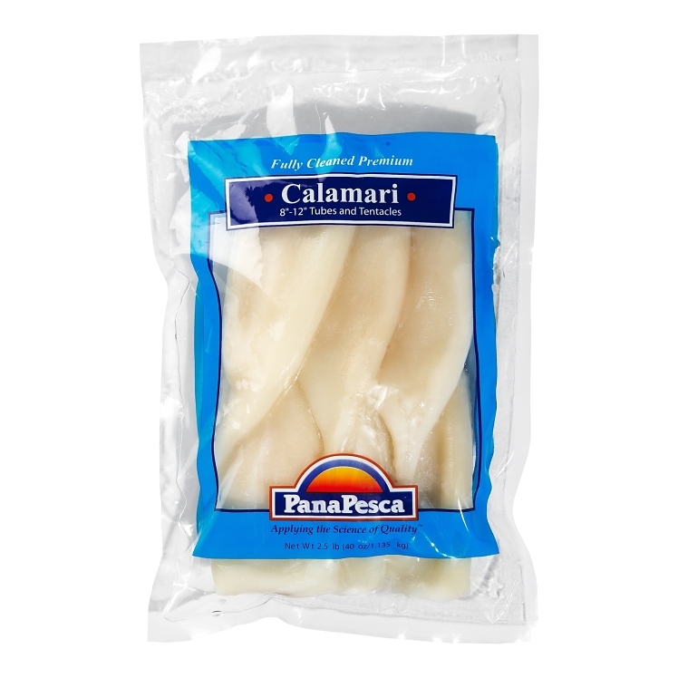 PANAPESCA CALAMARI 8-12 INCH TUBES & TENTACLES