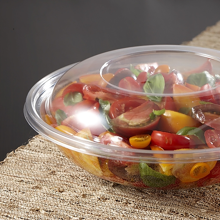 MONOGRAM 80 OZ CLEAR PET PLASTIC DOME BOWL LIDS
