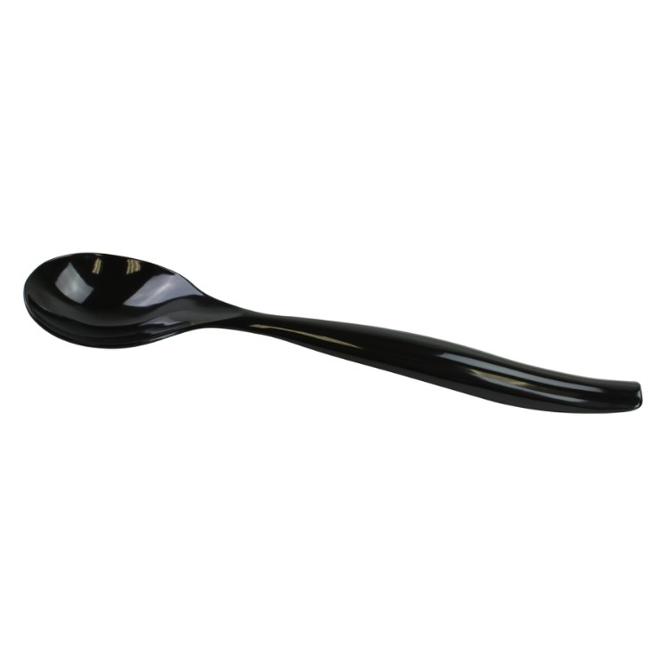 MONOGRAM 10 INCH BLACK PLASTIC SERVING SPOON