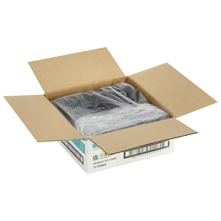 MONOGRAM 10 IN BLACK PLASTIC SERVING FORK