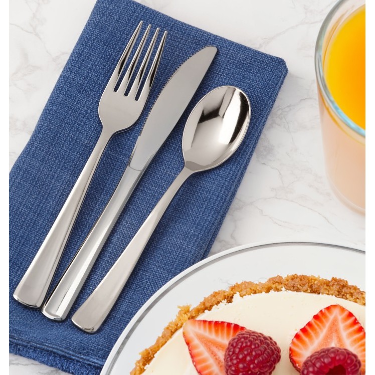 MONOGRAM SPOON TEA HEAVYWEIGHT SILVER POLYSTYRENE BULK