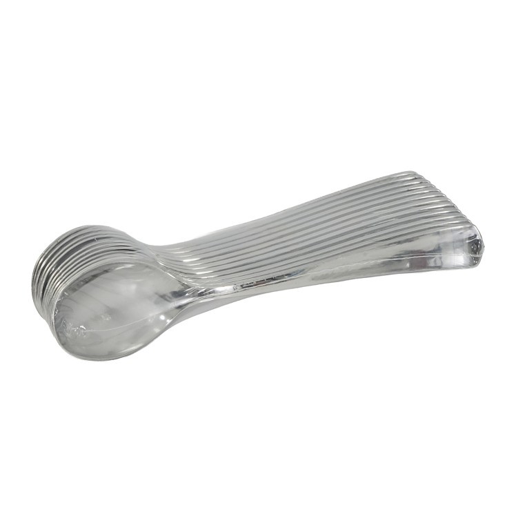 MONOGRAM SPOON TEA HEAVYWEIGHT SILVER POLYSTYRENE BULK