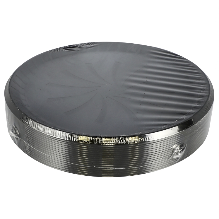 MONOGRAM 18 BLACK PLASTIC ROUND PLATTERS