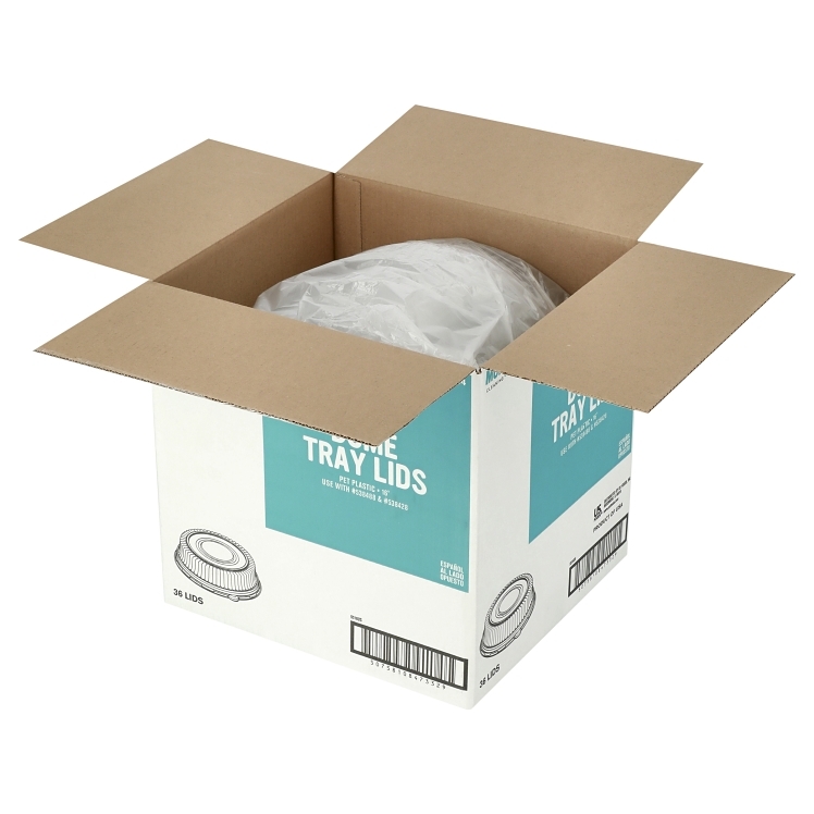 MONOGRAM LID, TRAY 16 INCH HIGH DOME CLEAR