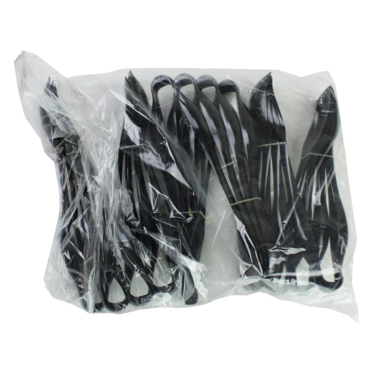 MONOGRAM 10 BLACK POLYSTYRENE PLASTIC SERVING TONG