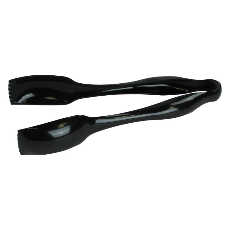 MONOGRAM 10 BLACK POLYSTYRENE PLASTIC SERVING TONG