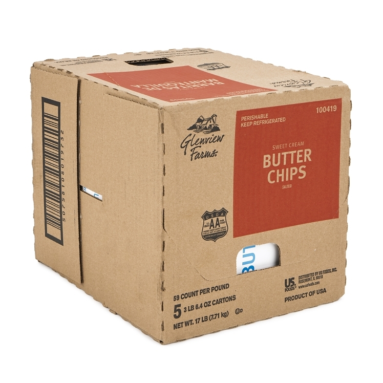 Glenview Farms Salted Continental Chip Butter 59 count foil