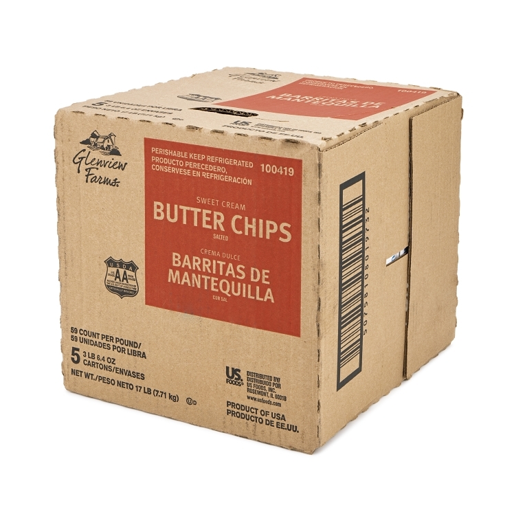 Glenview Farms Salted Continental Chip Butter 59 count foil