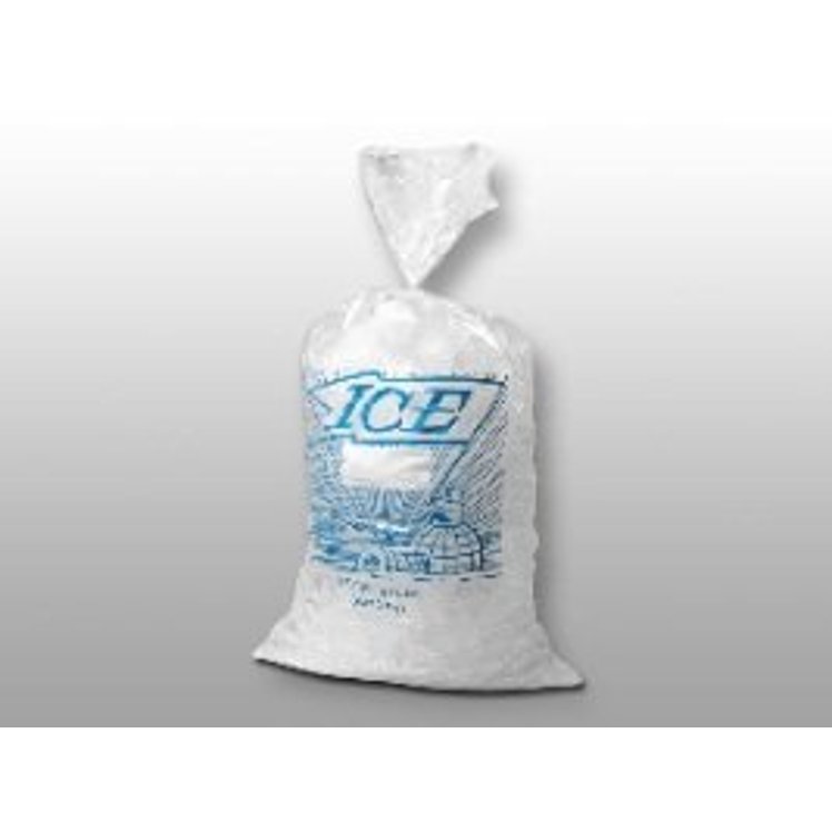 ELKAY PLASTICS 8 LB ICE TWIST CLEAR PLASTIC BAG