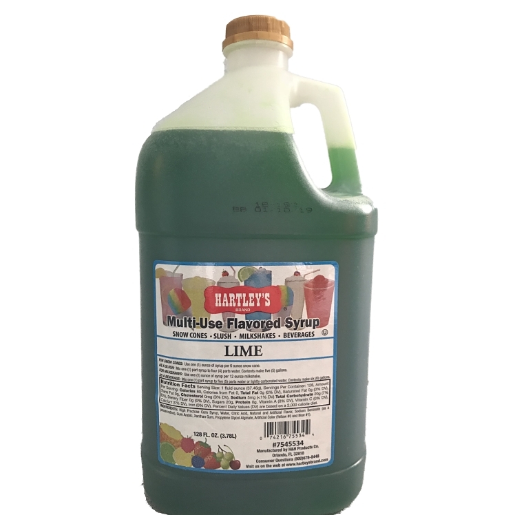HARTLEY LIME FOUNTAIN SYRUP
