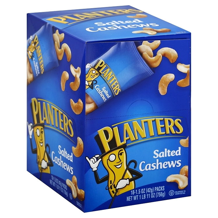 PLANTERS TUBE CASHEWS